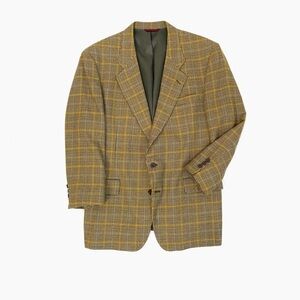 Vintage Jos. A Bank Plaid Cashmere Blazer | 43